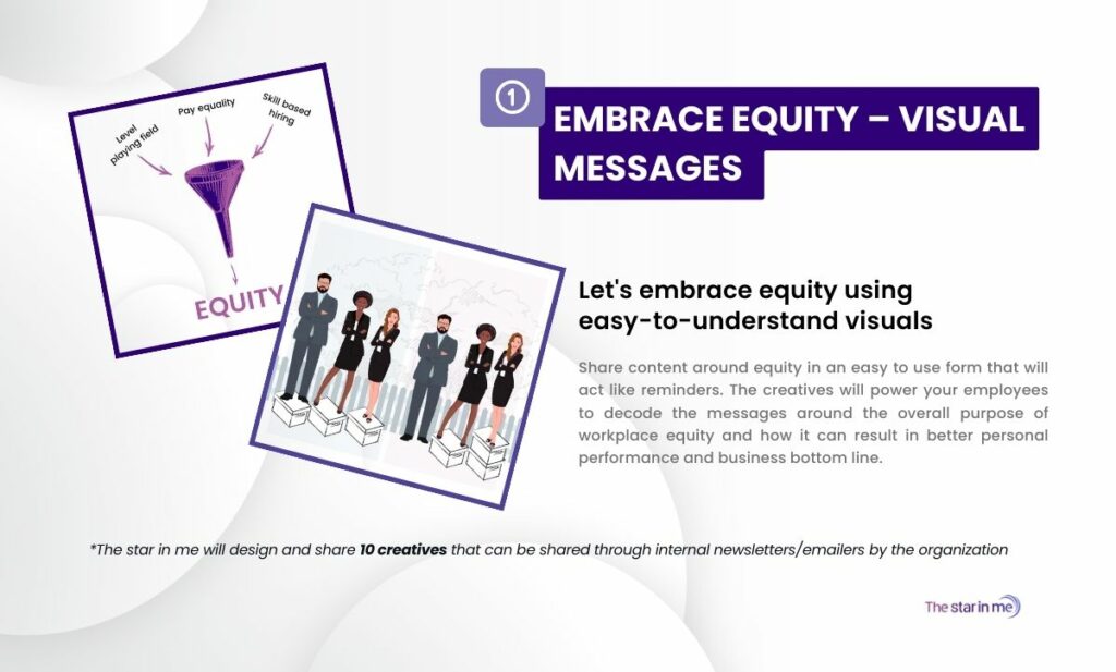Embrace Equity Visual Messages - The Star in me - Women's Day